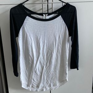 American eagle raglan 3/4 shirt
